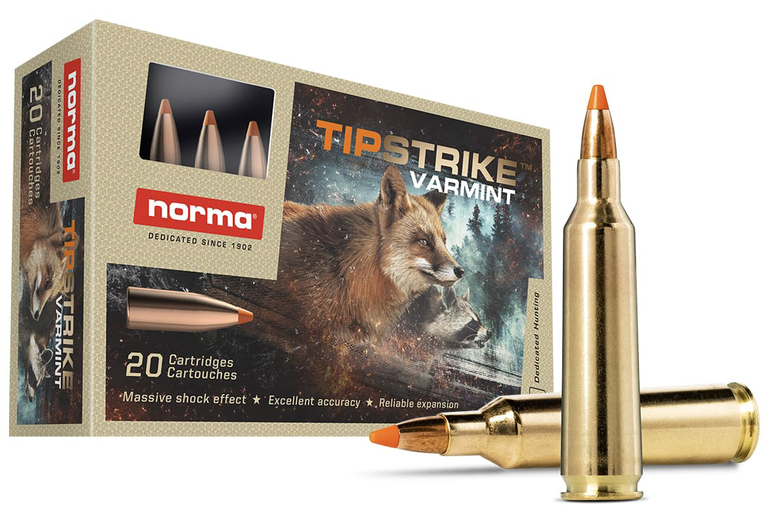 NORMA TIPSTRIKE 22-250REM 55GR 20/10 - Sale